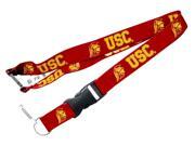 USC Trojans Souther California Lanyard Keychain Badge Holder NCAA Red
