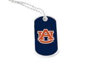 Auburn Tigers Domed Dog Tag Necklace Charm NCAA