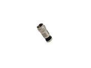 F RG6Q Compression Connector Nickel Plate. 10 Clamshell