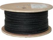 Category 5E CMXF 1000 8 Conductor Bulk Black Outdoor Jacket AWG24 Solid Bare Copper WOODEN SPOOL