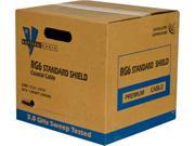RG6 U Standard Shield 75 OMH AWG18 CCS Alumin Foil Shield 48x0.12mm Aluminum Braid 60% Coverage High Grade CMR CATV CL2 1000 Reel in Box Black