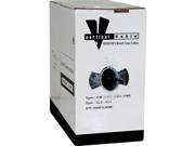 RG59 Bare Copper Coaxial Cable with 95% Bare Copper Braid PVC Jacket 1000 Easy Pull Box Black