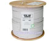CAT6A 10GS UTP CM RISER RATED Solid 1000FT WOODEN SPOOL WHITE UL Cable