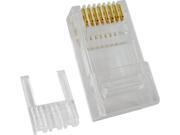 CAT6 RJ45 PLUG FOR SOLID CABLE 23 AWG 3 PRONG ROHS Compliant QTY 10