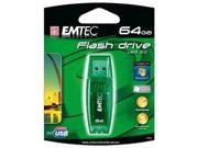 EKMMD64GB EMTEC C600 CANDY GREEN 64GB USB 2.0 FLASH DRIVE