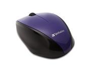 Verbatim 97994 Wireless Multi trac Blue Led Optical Mouse purple