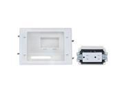 Datacomm Electronics 45 0071 wh Recessed Low Voltage Mid size Plate