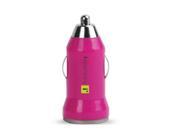USB Car Charger Pink