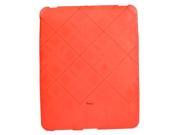 IPS122 Plaid Flexible TPU Protective Skin for iPad? Red