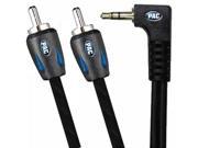 Pac Automotive Grade 3.5Mm To Rca 6Ft Long Right Angle PIR35