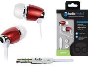 BellO Deep Red Chrome BDH441RD In ear Headphones