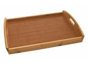 Bamboo Serving Tray Curved End