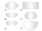 SAS Safety 1400 95 Peel Off Lens Covers for Fullface Respirators 25 pc.