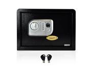 Pyle SLSFE18FP Electronic Fingerprint Safe Box With Mech Override With Keys