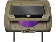 Tview 9 Headrest Monitor with DVD Player Sold in Pairs Tan