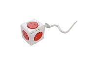 PowerCube 4320RD USORPC Power Cube Accessory 5 Outlet Extended Power Bar Red 5Ft