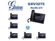 Grandstream GXV3275 Multimedia Business IP Phone for Android Bundle of 6