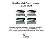 Grandstream GXW4108 BUNDLE of 4 IP Analog Gateway 8 port VoIP FXO VPN Gateway