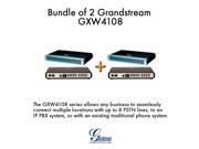 Grandstream GXW4108 BUNDLE of 2 IP Analog Gateway 8 port VoIP FXO VPN Gateway