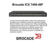 Brocade ICX7450 48F Layer 3 Switch
