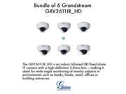 Grandstream GXV3611IR_HD Bundle of 6 high definition Infrared dome PoE IP camera