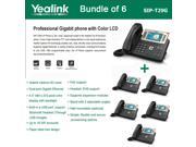 Yealink SIP T29G 6 PACK Enterprise 16 Line HD IP Phone PoE and EHS support