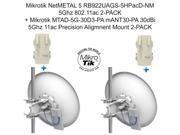 Mikrotik NetMETAL 5 RB922UAGS 5HPacD NM X 2 MTAD 5G 30D3 PA mANT30 PA 30dBi X2