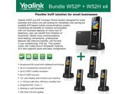 Yealink W52P W52H X4 Cordless VoIP Phone PoE HD Voice and Base Unit