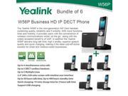 Yealink W56P Bundle of 6 Business HD IP DECT Phone and Base Unit PoE Voicemail