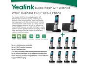 Yealink W56P x2 W56H X8 Cordless VoIP Phone PoE HD Voice and Base Unit