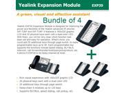 Yealink Bundle of 4 EXP39 LCD Expansion Mod Comp. to SIP T29G T28P T27P T26P