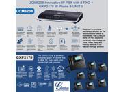 Grandstream UCM6208 IP PBX with 8 FXO GXP2170 8 UNITS IP Phone