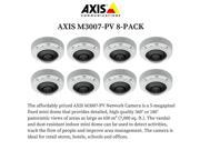 Axis M3007 PV 8 PACK 0515 001 Fixed Mini Dome Network Camera 5 MP Digital PTZ