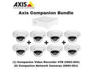 Axis Companion Bundle 0893 004 Video Recorder 4TB 8 0894 001 Dome Cameras
