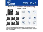 Grandstream GXP2135 8 PACK Voip Phone 8 lines Enterprise Grade High Performance