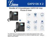 Grandstream GXP2135 2 PACK Voip Phone 8 lines Enterprise Grade High Performance