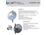 L Com HG4958DP 25D 4.9 5.8 GHz 25 dBi Dual Polarity MIMO Dish Antenna
