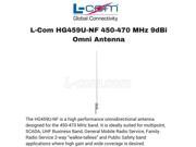 L Com HG459U NF 450 470 MHz 9dBi Omni Antenna N Female Connector type