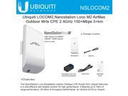 Ubiquiti LOCOM2 Nanostation Loco M2 AirMax Outdoor Wrls CPE 2.4GHz 150 Mbps 5 km