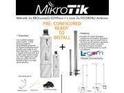 Mikrotik Outdoor Wireless 2xRBGrooveG 52HPacn Lcom 2xHG5808U Antenna PRE CONF