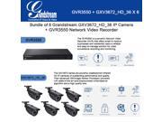 Bundle of 6 Grandstream GXV367_HD_36 IP Camera GVR3550 Network Video Recorder