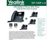 Yealink IP Phone SIP T40P 4 PACK 3 VoIP accounts HD voice PoE EHS support