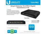 Ubiquiti TS 8 PRO 8 Port TOUGHSwitch PoE PRO Gigabit Switch 150W Power 8 devices