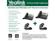 Yealink SIP T27P IP Phone 2 PACK 2 UNITS Power Supply PS5V1200US 5 Volts