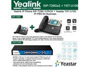 Yealink IP Phone SIP T29G 2 PACK 16 Lines Yeastar YST U100 IP PBX for Business