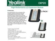Yealink EXP20 2 PACK LCD Expansion Module for SIP T27P and SIP T29G