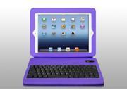 Bluetooth Folio Case with Built In Keyboard for iPad 2 3 4 Purple Refurbished