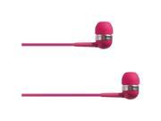 4XEM Ear Bud Headphone Pink Stereo Pink Mini phone Wired 16 Ohm 20 Hz 18 kHz Earbud Binaural In ea