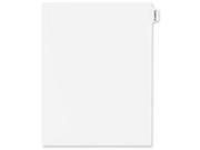 Index Divider Exhibit 16 Side Tab 25 PK White