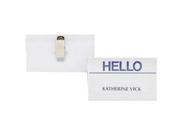 Name Badge Kit Side Load Clip Style 3 x4 100 BX CL